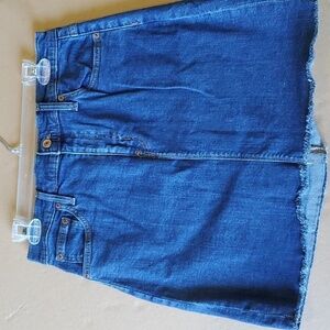 J. CREW Mercantile blue denim 5 pocket skirt size 6